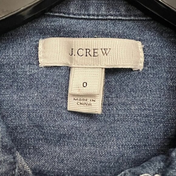 J. Crew Blue Denim Chambray Tunic Shirt Dress - Picture 4 of 4